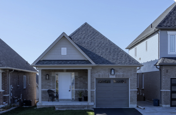 A photo of the front of a house